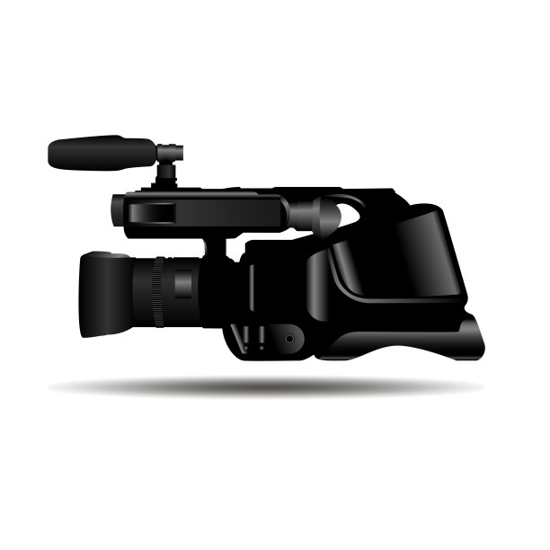 视频摄像机矢量插图。工作室设备。图片下载