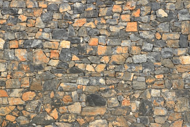 巨大的灰色石墙图片下载