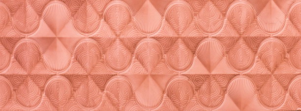 浴室和厨房瓷砖与橙色抽象几何马赛克图案图片下载