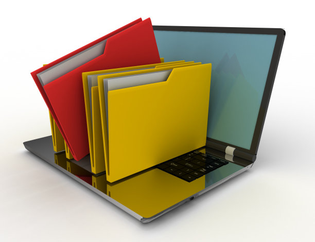 彩色文件夹孤立在白色图片下载