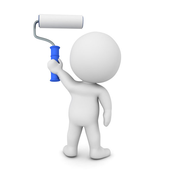 3D角色使用油漆滚轮图片下载