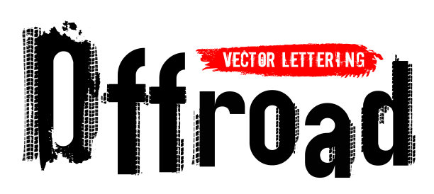 越野手绘垃圾字图片下载