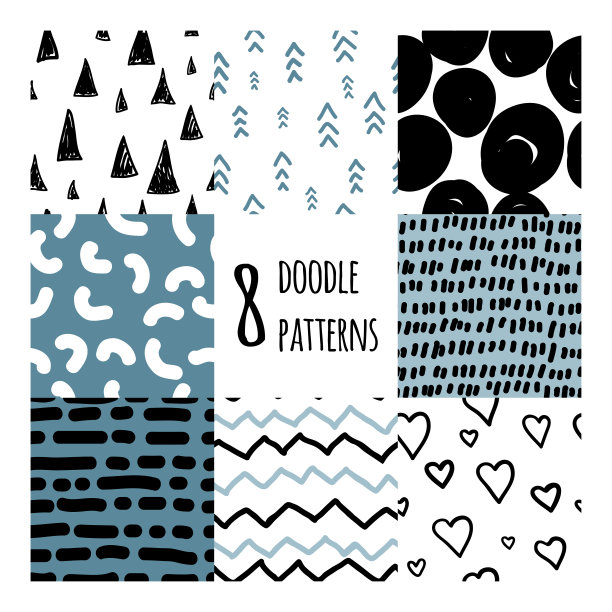 一套八个无缝模式图片下载