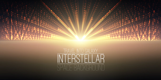 矢量星际空间背景。宇宙星系插图。背景有星云，星尘和明亮闪亮的星星。矢量插图的派对，艺术品，小册子，海报。图片下载