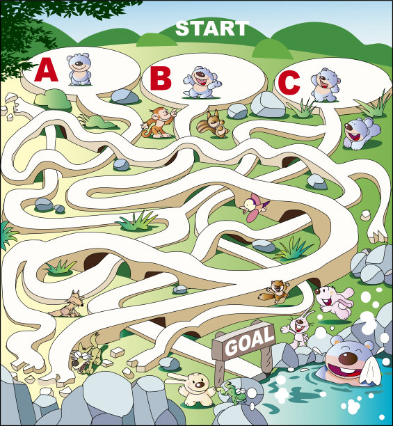 森林迷宫去温泉图片下载