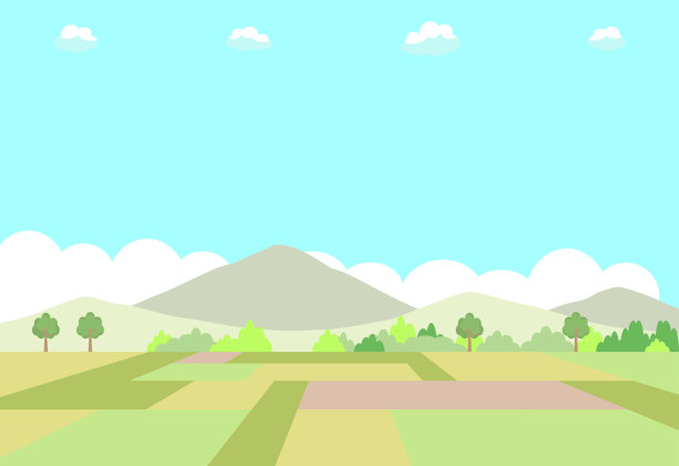 郊野景观插图图片下载