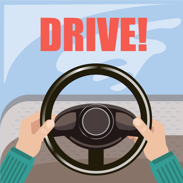手放在车把上。驾驶学校。驱动程序。学开车图片下载
