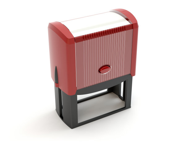 塑料邮票，3d插图图片下载