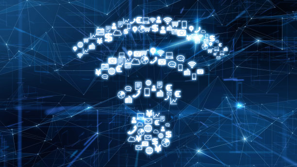 物联网概念。无线通信。图片下载