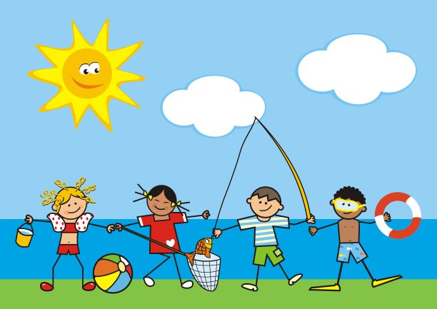 休闲活动靠水，eps。图片下载