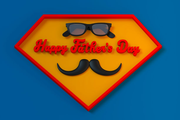 3d人物3d渲染的贺卡与剪切路径。图片下载