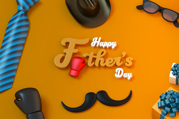 3d人物3d渲染的贺卡与剪切路径。图片下载