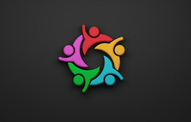 团队合作人组的朋友标志图片下载