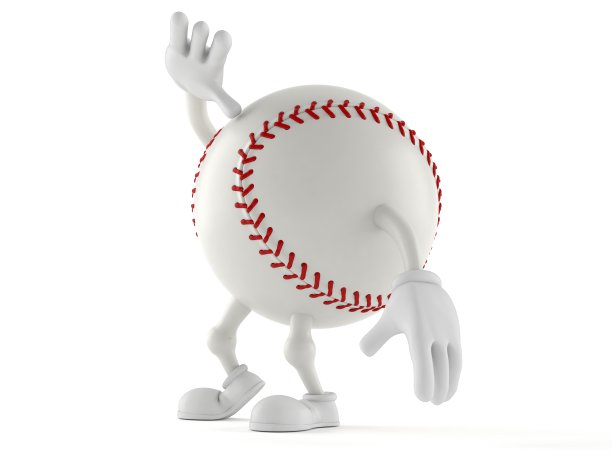 棒球角色向上看图片下载