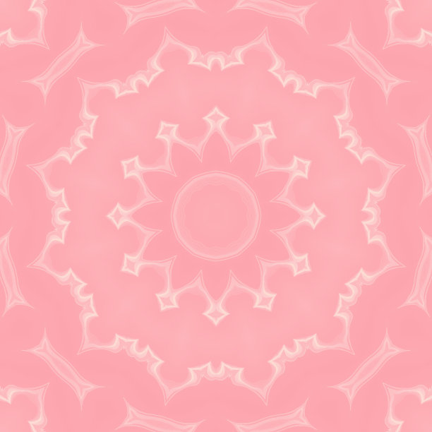千禧粉淡曼荼罗图案无缝柔和的玫瑰金装饰背景图片下载