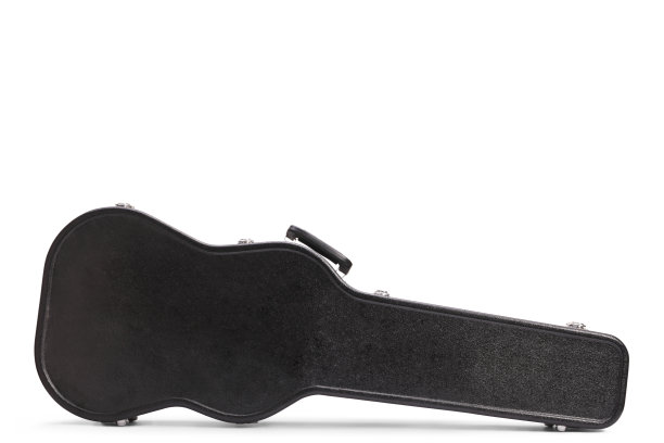 闭合的黑色硬壳电吉他图片下载