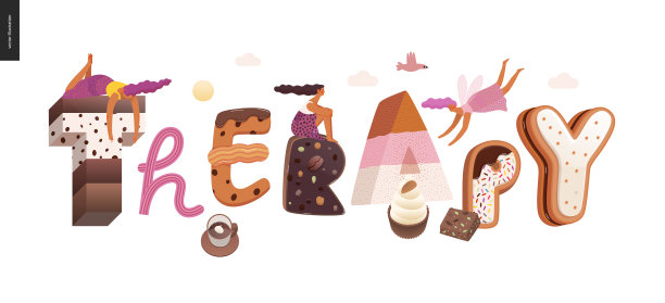 甜点的诱惑字体图片下载