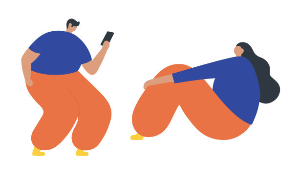 一组业务人员的平面图标。平的现代风格图片下载