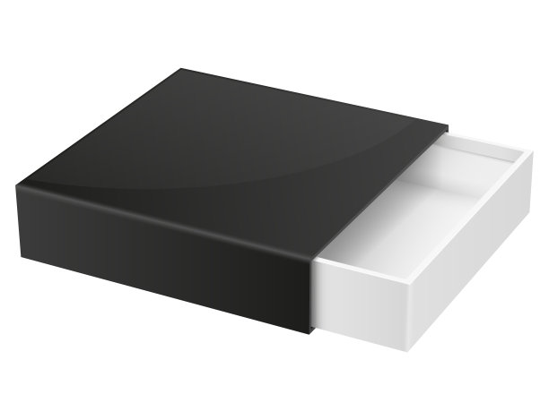 滑块的盒子。黑色空白打开盒子模拟图片下载