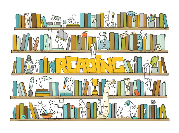 素描的人的团队合作，书图片下载