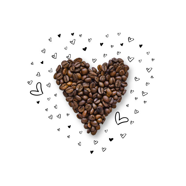 咖啡豆的心图片下载
