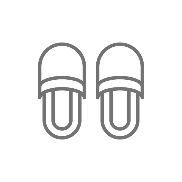 拖鞋，家居鞋系列图标。图片下载