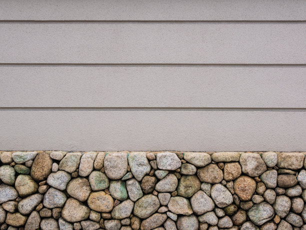 图片白色混凝土墙与石头在地下室和垂直几线图片下载