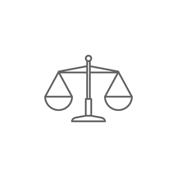 正义天秤轮廓图标图片下载