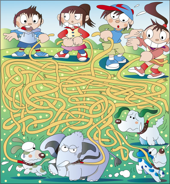 麦子和大象一起散步图片下载