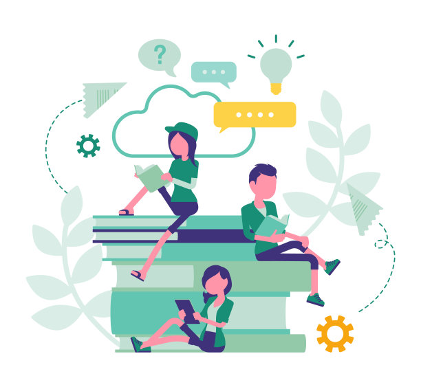 读书的学生朋友图片下载