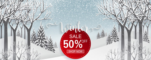 圣诞贺卡模板与美丽的冬天和雪花图案剪纸艺术和工艺风格在纸颜色的背景。图片下载