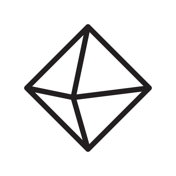 钻石图标矢量标志，钻石logo概念图片下载