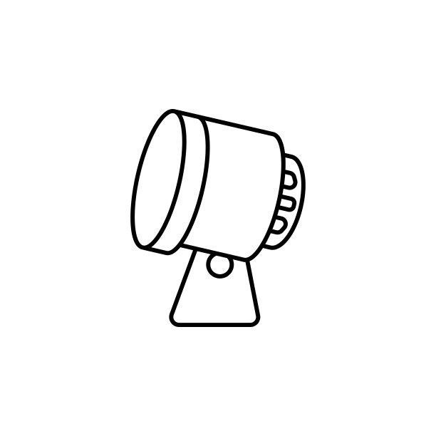 的位置。移动概念和web应用程序的工作照明图标元素。细线点可用于网页和手机图片下载