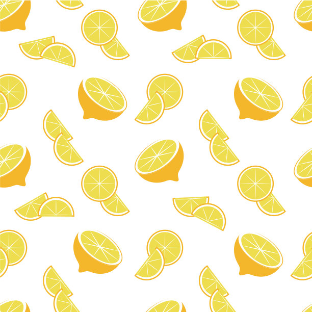 白色设计元素上的橙色无缝图案图片下载