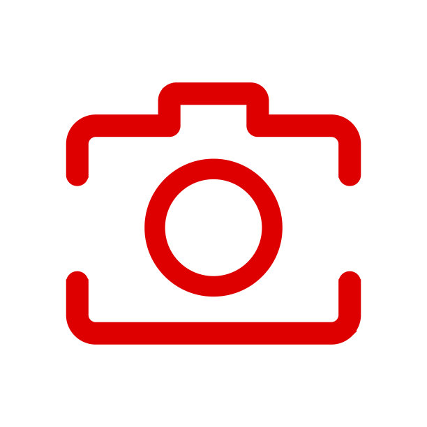 社交媒体图标，红色照片相机Instagram图标 - 矢量素材图片下载
