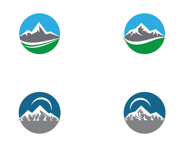 山矢量图标插图设计图片下载