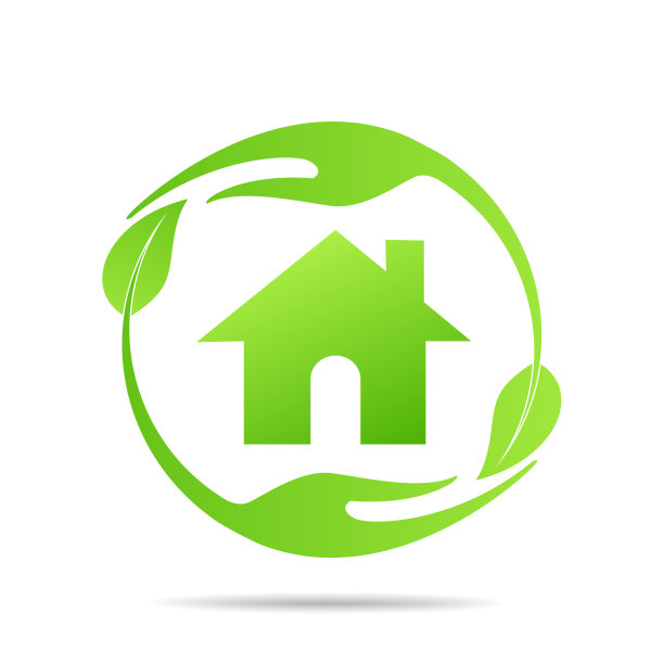 房地产，生态住宅设计矢量模板图片下载