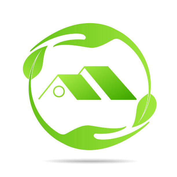 房地产，生态住宅设计矢量模板图片下载