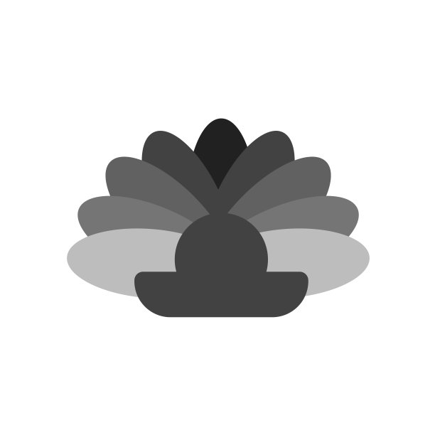 白色背景上的贝壳图标矢量符号图片下载