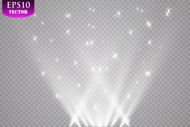 向量的聚光灯。现场。光的效果图片下载