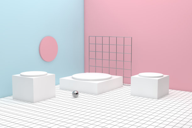 三维几何形状抽象最小背景图片下载