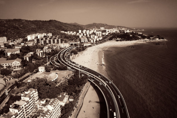 厦门城市鸟瞰图图片下载