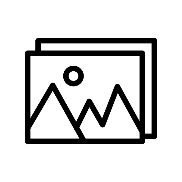 画廊图标矢量标志和符号，白色背景上的画廊logo概念图片下载
