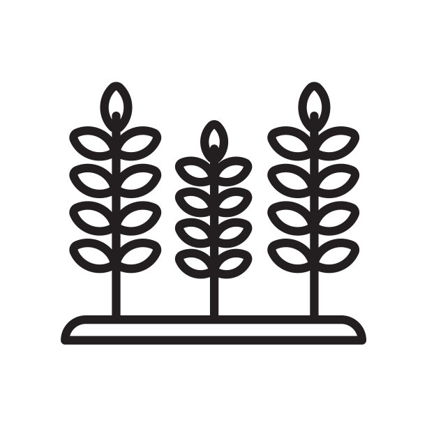 谷物图标矢量符号，谷物logo概念图片下载