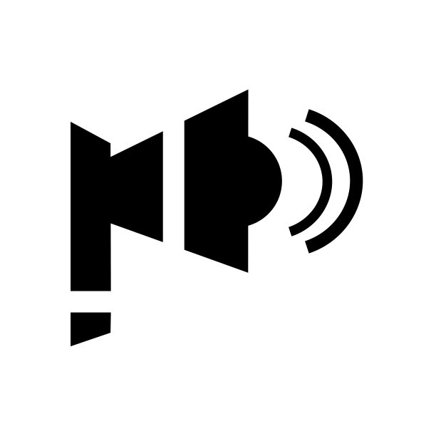 喇叭图标矢量符号和符号孤立在白色背景上，喇叭标志的概念图片下载