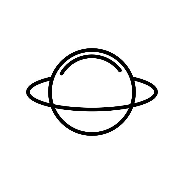 星球图标矢量标志和符号，在白色背景下隔离，星球标志概念图片下载