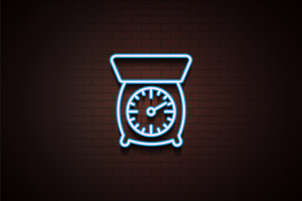 Neon中的厨房秤图标图片下载