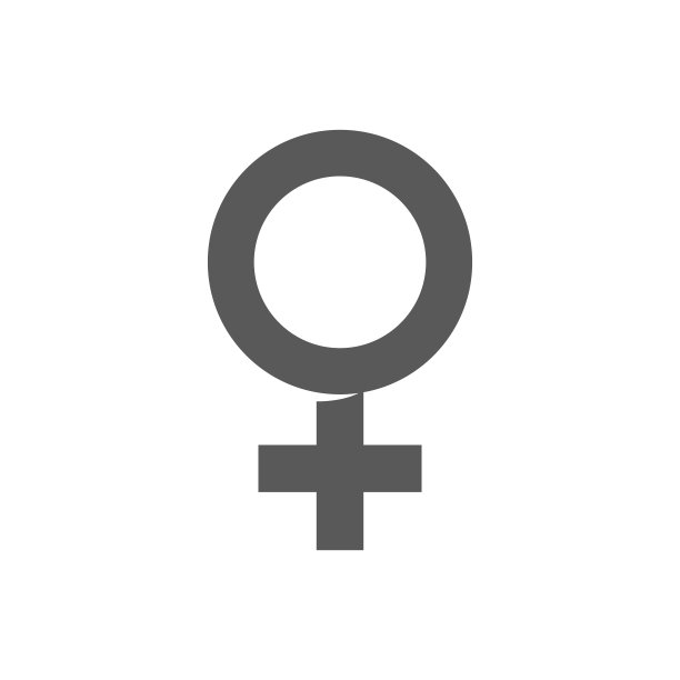 灰色女性符号图标图片下载