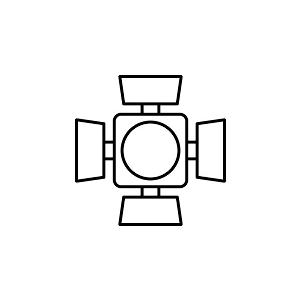舞台灯光图标，适用于移动概念和Web应用图片下载