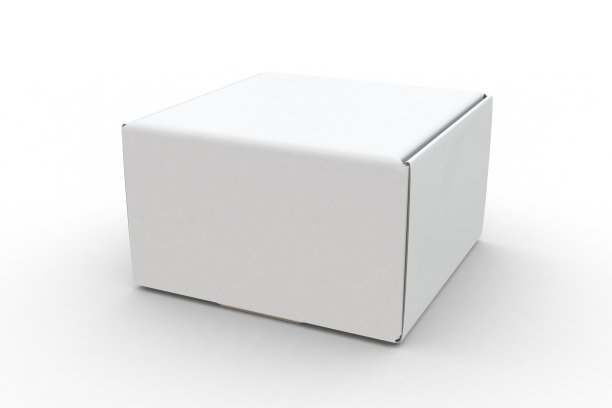 白盒孤立在白色背景与阴影模型图片下载